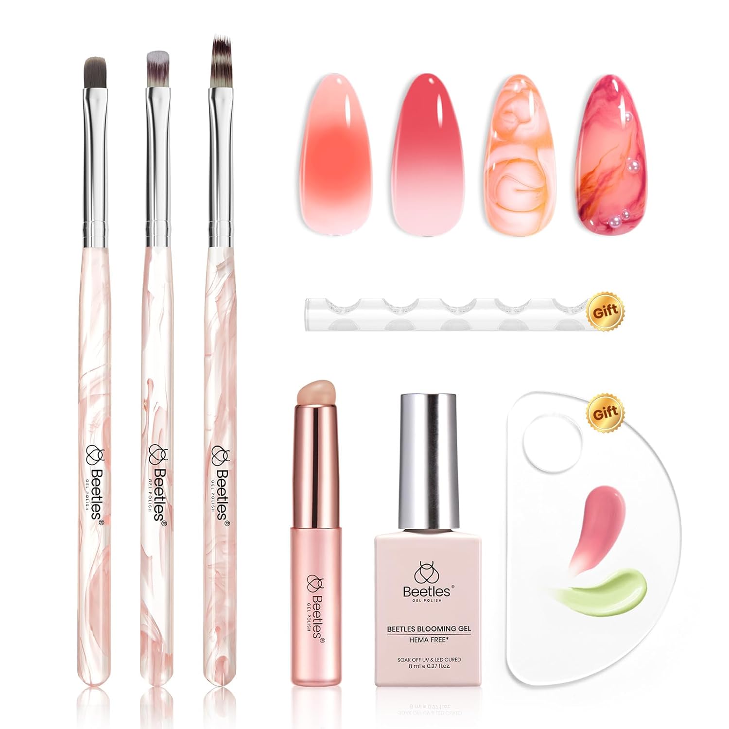 beetles Gel Polish Whispers of Love Jelly Gel Nail Polish Set - 6 Colors Milky White Nude Pink Neutral Sheer Translucent Soak Off UV Gel Nail Kit. Nail Concealer for Salon DIY Manicure Gift Women : Beauty & Personal Care