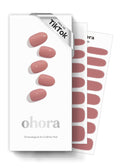 ohora Semi Cured Gel Nail Strips (N Cream Indigo) - Blue. Solid. Works with Any UV/LED Lamps. Salon-Quality. Long Lasting. Easy to Apply & Remove - Includes 2 Prep Pads. Nail File & Wooden Stick : Beauty & Personal Care