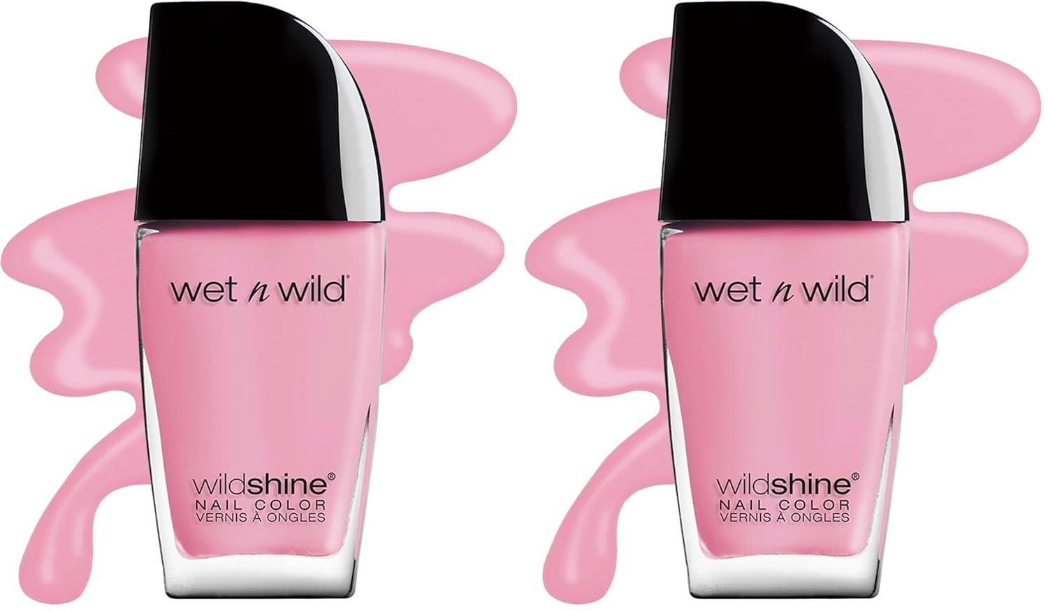wet n wild Wild Shine Nail Color. High-Shine Finish – Tickled Pink(Carded) : Beauty & Personal Care