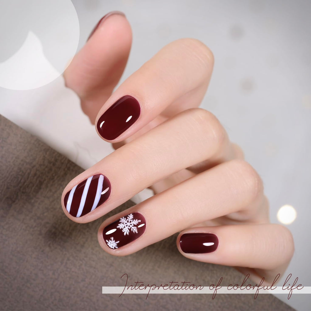 GAOY Red Gel Nail Polish. 16ml Soak Off Gel Polish. UV Light Cure for Nail Art DIY Manicure at Home. 1149 Dark Red Cherry : Beauty & Personal Care