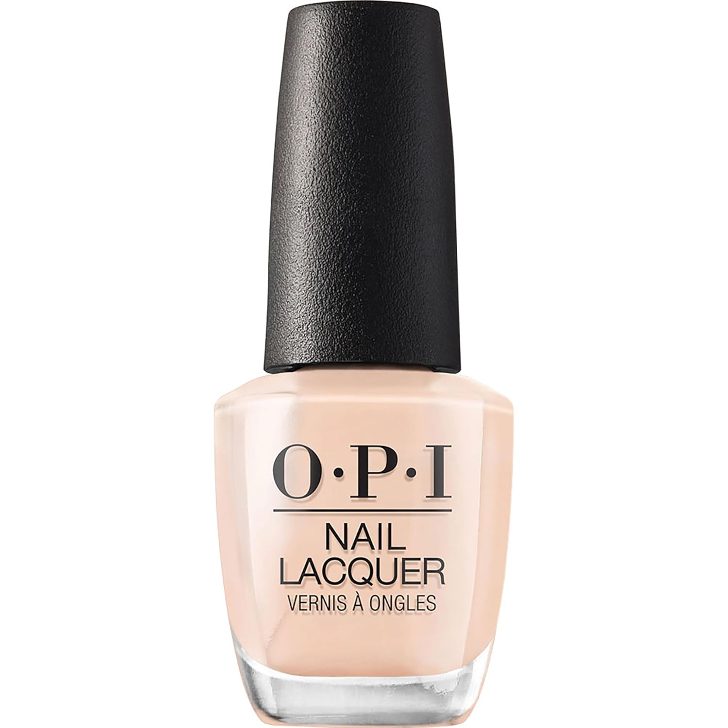 OPI Nail Lacquer Bubble Bath | Sheer Nude Pink Crème Chip Resistant Nail Polish | Fast Drying. Streak Free