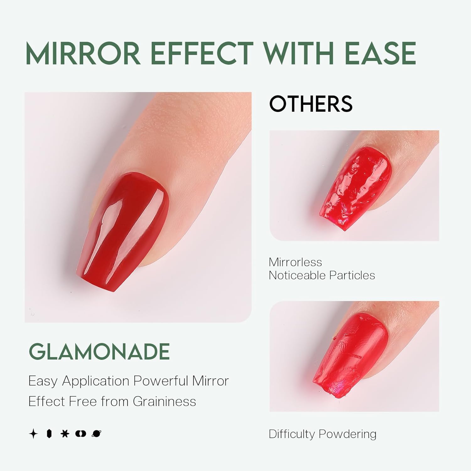 Glamonade Top Coat Nail Polish Clear: Quick Dry Nail Polish No Chip High Shine Long Lasting Glossy Fast Air Dry Top Coat for Nail Art Manicure Salon Quality : Beauty & Personal Care