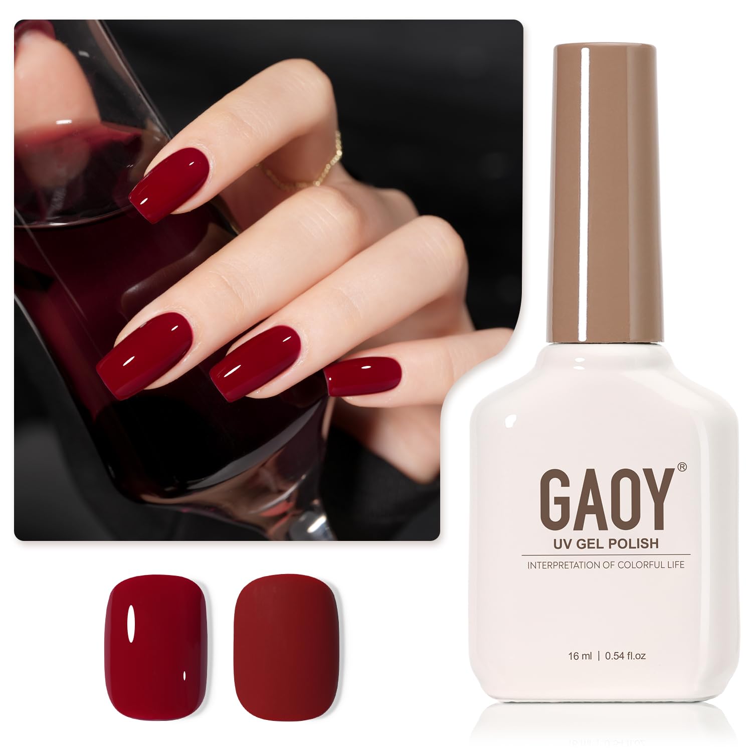 GAOY Sheer Light Pink Gel Nail Polish. 16ml Jelly Milky White Peach Translucent Color 1352 UV Light Cure Gel Polish for Nail Art DIY Manicure and Pedicure at Home : Beauty & Personal Care