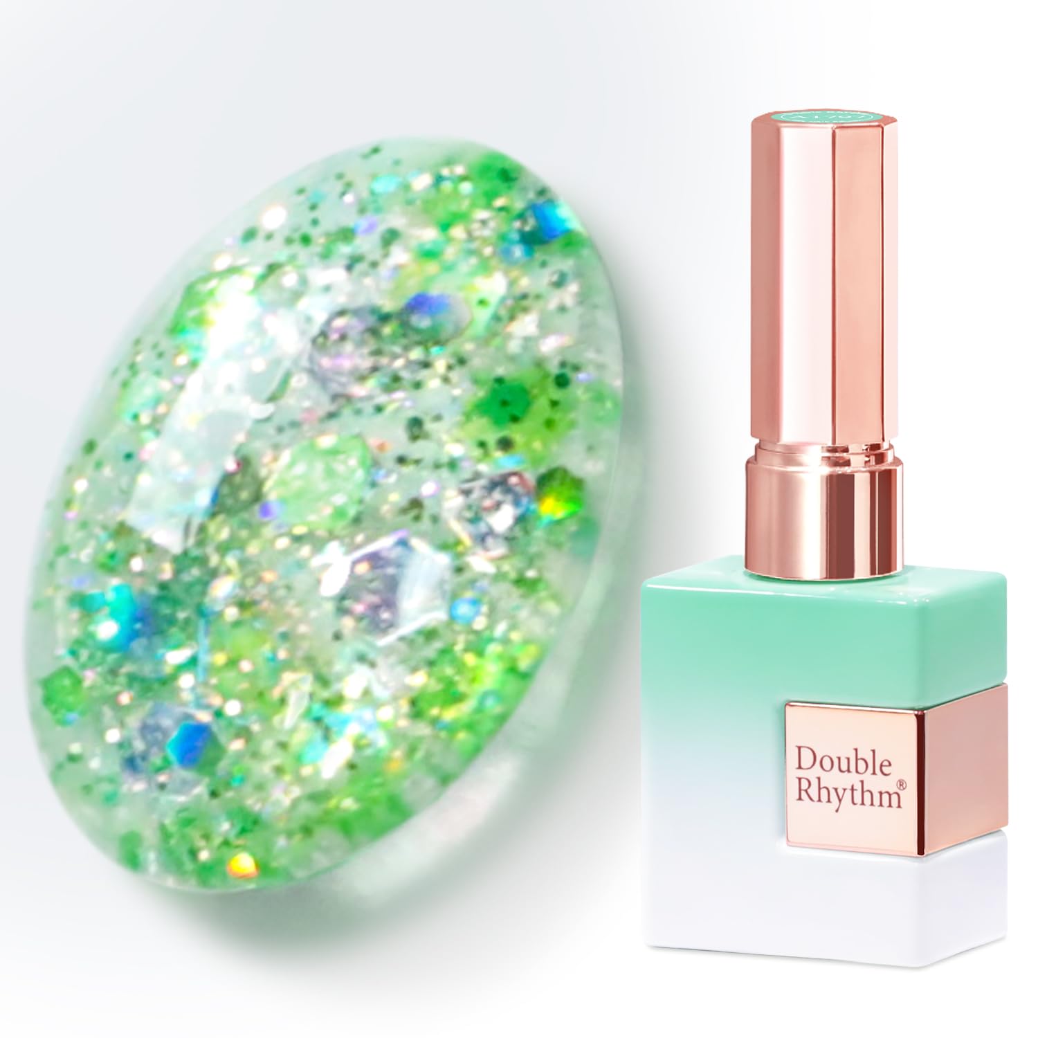 Double Rhythm 0.5Oz Glitter Gel Polish Shimmer Reflective Color for Nail Art Salon DIY Soak Off 15ml Nail Lamp Gel Polish at Home (Pink-B1161) : Beauty & Personal Care