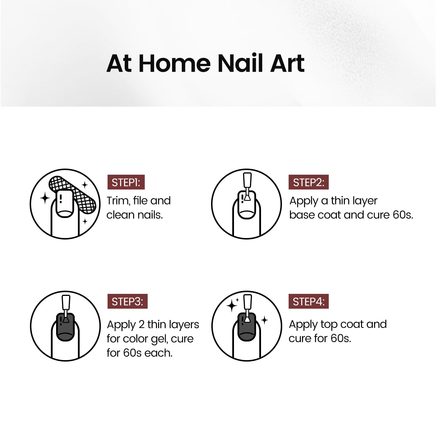 JODSONE 10ml Black Gel Nail Polish Black Gel Polish Soak Off Led Gel Polish Nail Art Manicure Salon Diy Need U V Lamp : Beauty & Personal Care