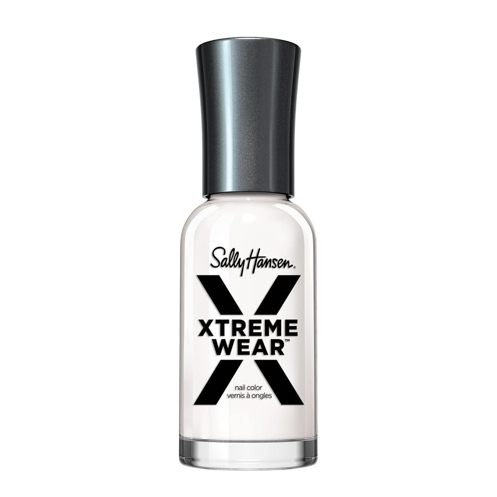 Sally Hansen Xtreme Wear. White On. Long Lasting. Chip Resistant. Semi Opaque. Shiny White Nail Polish : Beauty & Personal Care