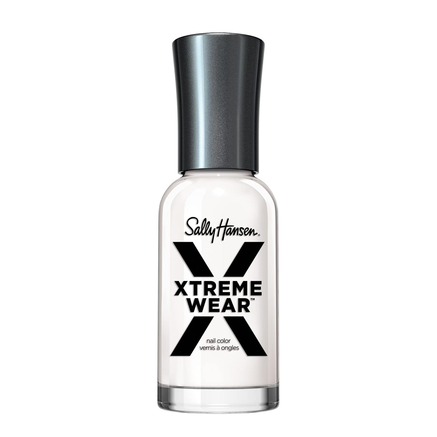 Sally Hansen Xtreme Wear. White On. Long Lasting. Chip Resistant. Semi Opaque. Shiny White Nail Polish : Beauty & Personal Care