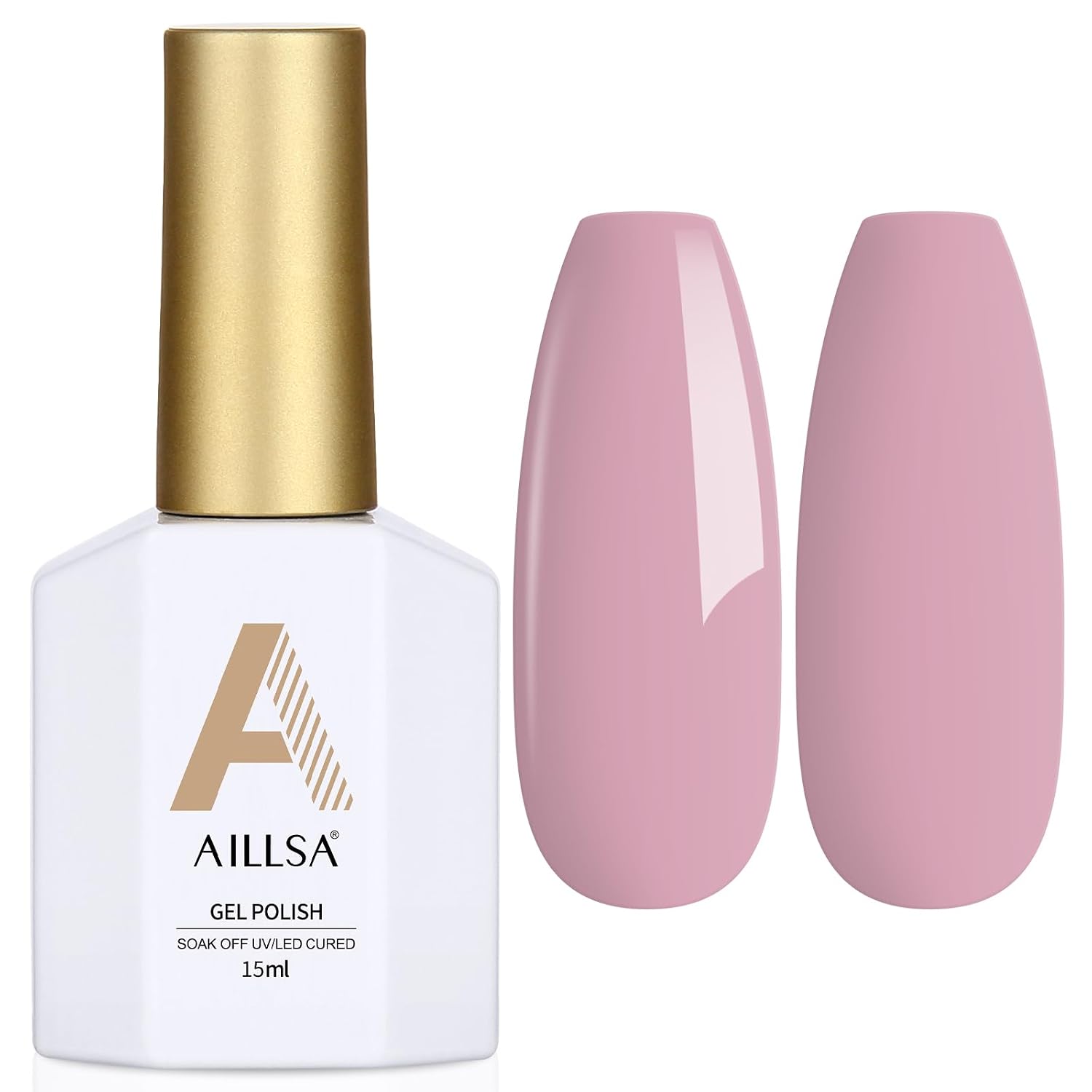 AILLSA Gel Nail Polish Nude Pink Gel Polish Sheer Neutral Color Jelly Gels Nail Polish Natural Translucent Soak Off U V Nails for Nail Art French Manicure at Home 0.51 Fl Oz /GB49 : Beauty & Personal Care