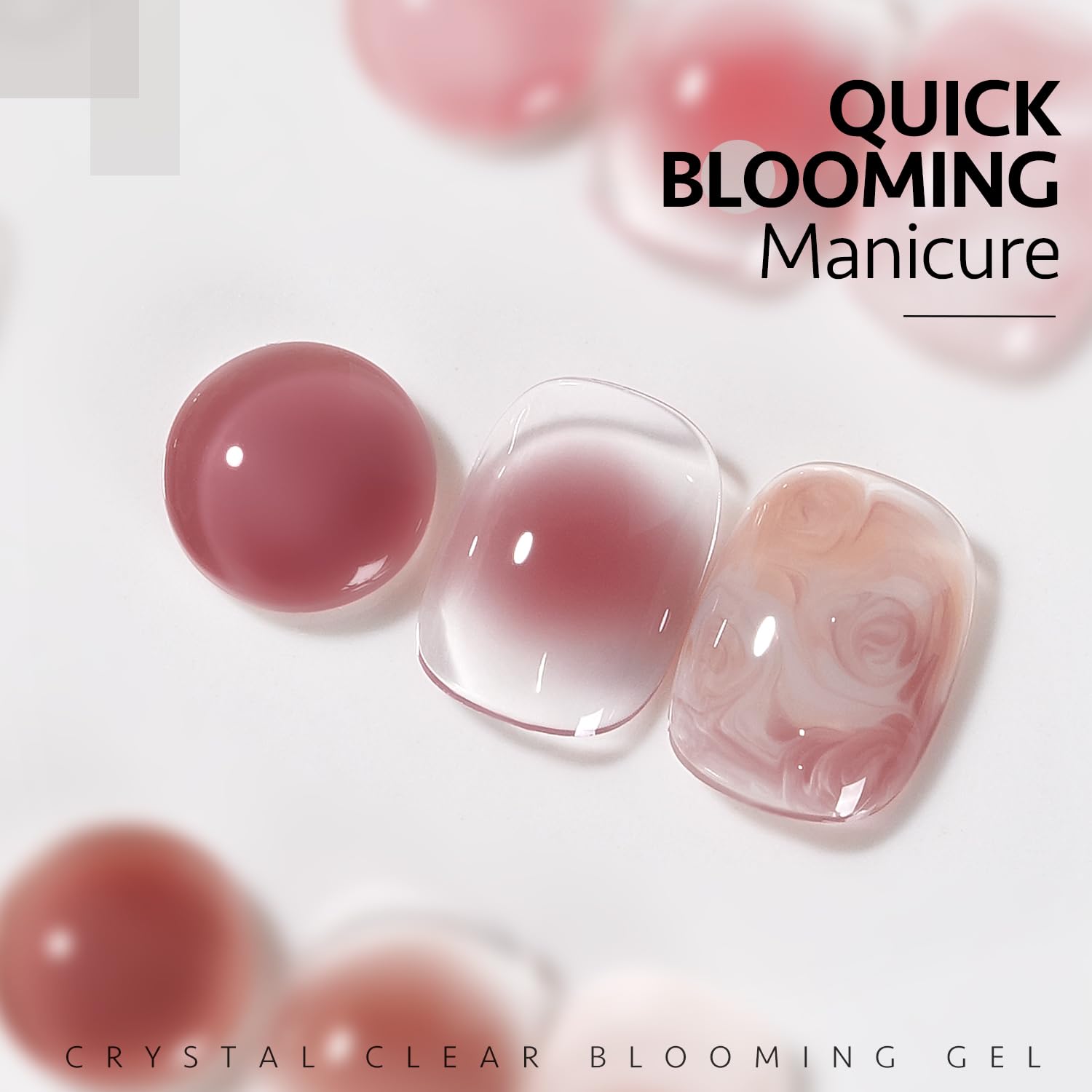 GAOY Nail Blooming Gel. 16ml Clear Blooming Gel Polish. Spreading Effects Soak Off UV Light Cure for Nail Art DIY : Beauty & Personal Care