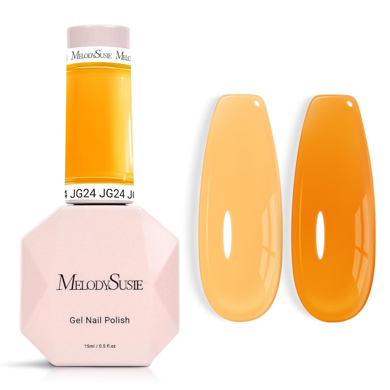 MelodySusie Jeweliver Nude Gel Nail Polish. 0.5Fl.oz Milky Gel Polish Pastel Color Soak Off UV LED Light Cure Gift for Women Manicure Nail Art DIY at Home JM08 : Beauty & Personal Care