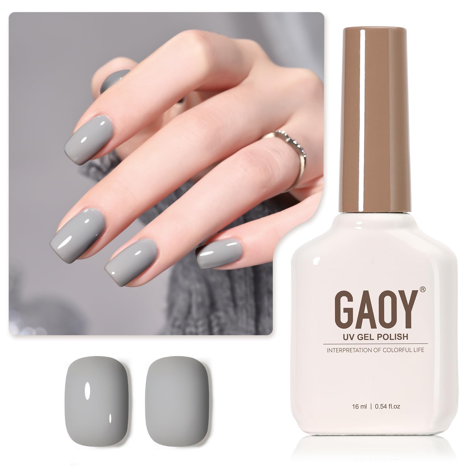 GAOY Sheer Light Pink Gel Nail Polish. 16ml Jelly Milky White Peach Translucent Color 1352 UV Light Cure Gel Polish for Nail Art DIY Manicure and Pedicure at Home : Beauty & Personal Care