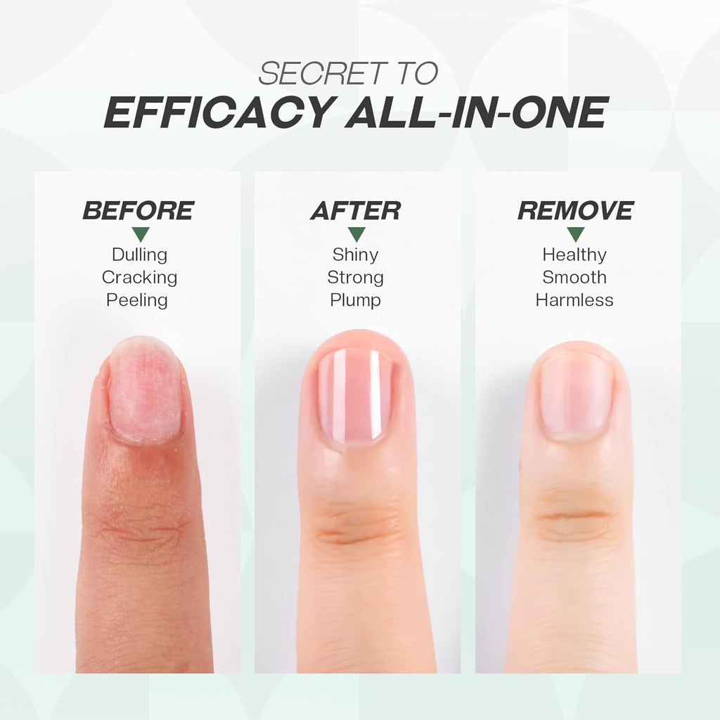 Glamonade Base Top Coat Nail Polish: 2 in 1 Clear High Shine Quick Dry Nail Polish Color Protection Long Lasting Polish Resists Smudging Chipping Fading Fast Air Dry Nail Coat for Women : Beauty & Personal Care