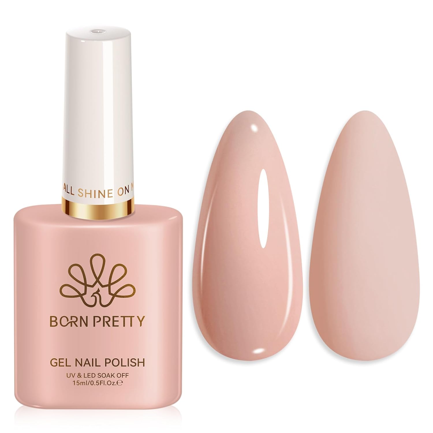 Born Pretty Nude Gel Nail Polish Jelly Light Nude Gel Polish.Sheer Translucent Skin Stone Natural Long Lasting Soak Off Gel Polish Nail Art DIY 15ML : Beauty & Personal Care
