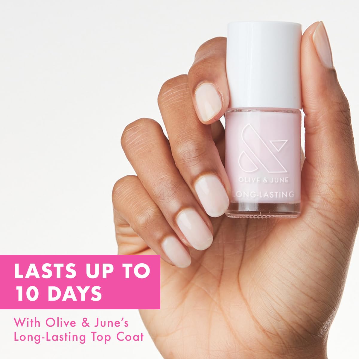 Olive & June Long Lasting Nail Polish | Plump Gel-Like Finish No Lamp Needed | Lasts up to 10 days | Salon-Quality 15-Free Vegan & Cruelty-Free Chip-Resistant | Strawberry Scone : Beauty & Personal Care