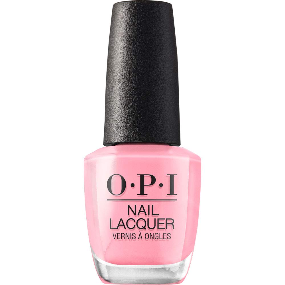OPI Nail Lacquer Strawberry Margarita | Opaque Bright Pink Crème Chip Resistant Nail Polish | Fast Drying. Streak Free