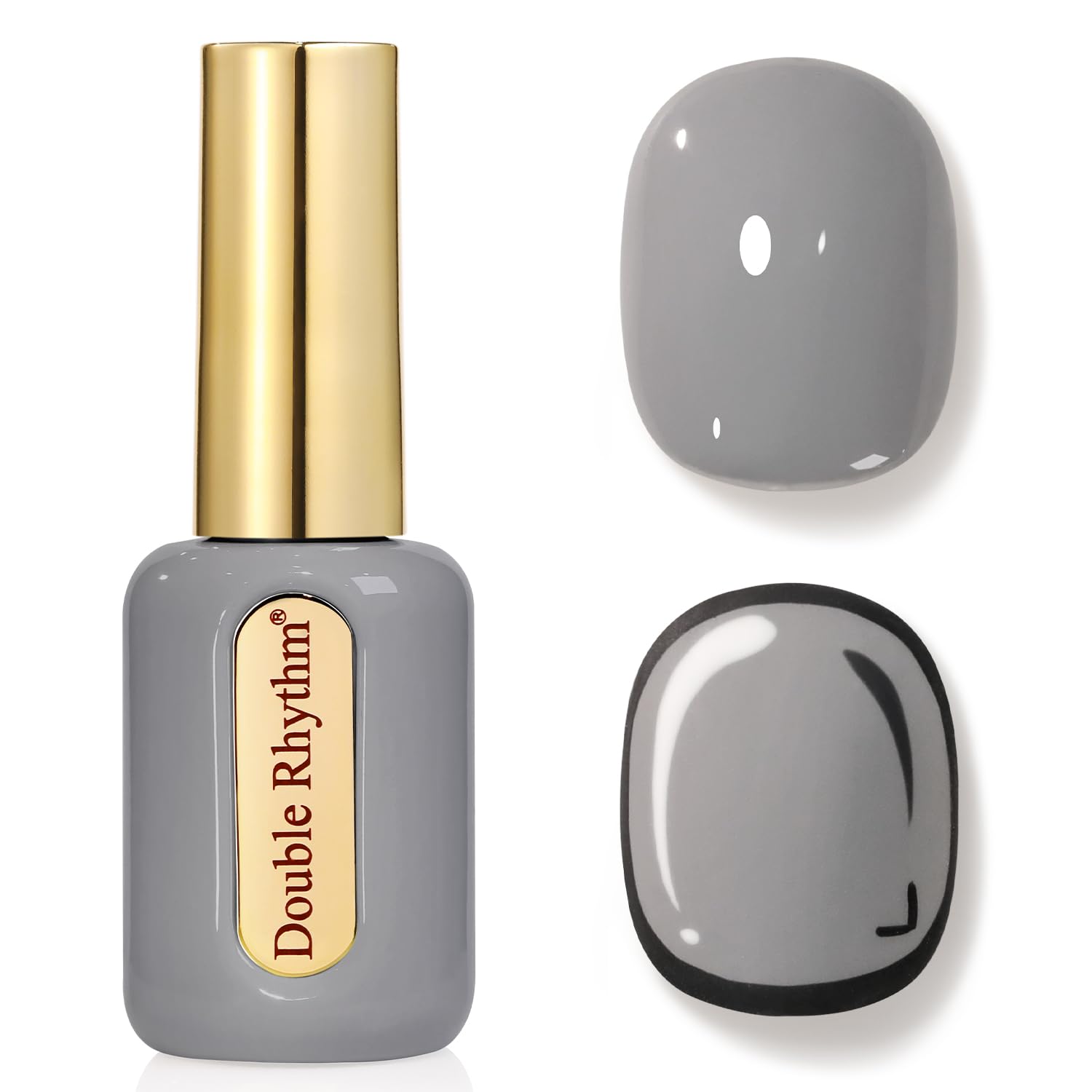 Double Rhythm 0.50 OZ Gel Polish Hema Free Same Color Same Bottle Golden Round Translucent Neutral Natural Milky 15 ML Jelly UV Polish Art DIY at Home (Bright Pink-H1040) : Beauty & Personal Care