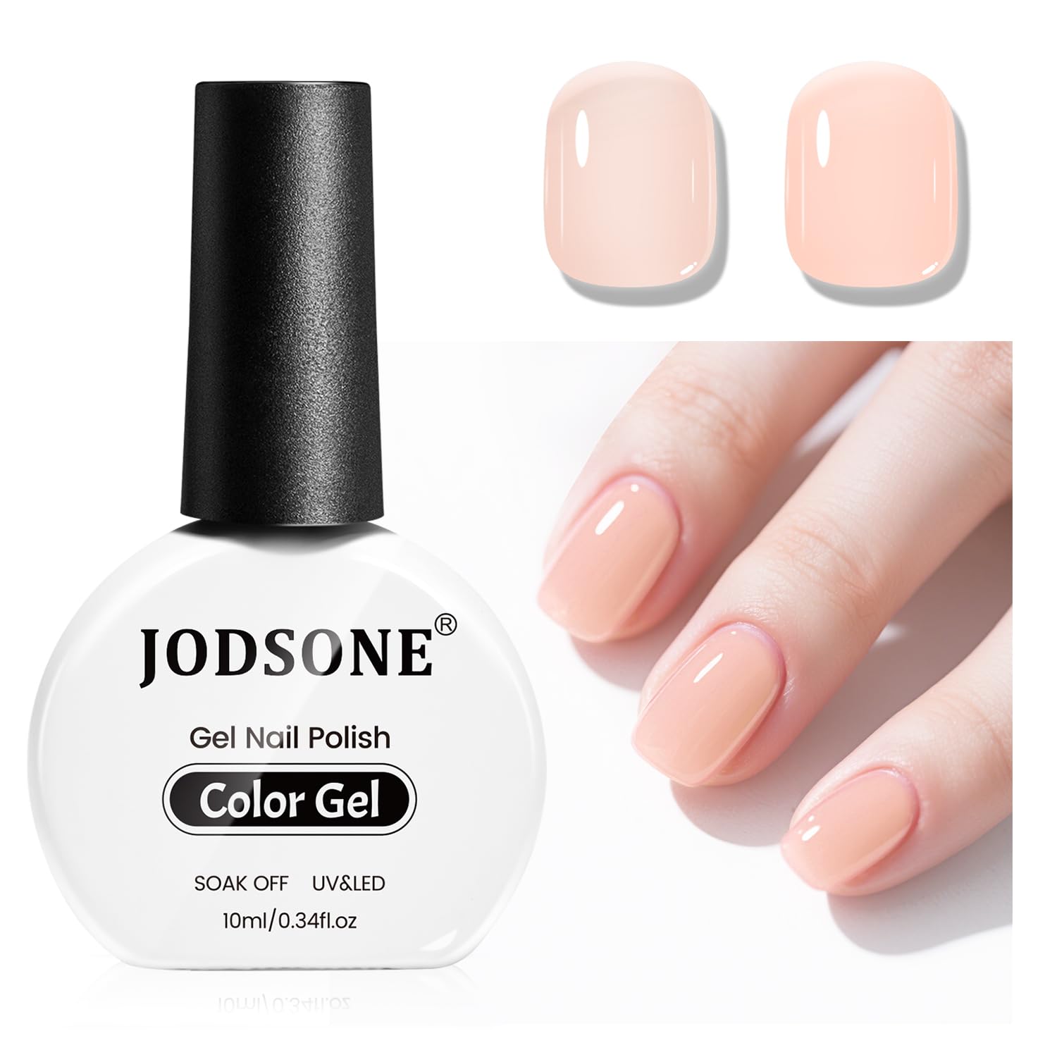 JODSONE Pastel Yellow Gel Nail Polish 10ml Soak Off LED Gel Polish Butter Yellow Nail Color Salon Quality Long-Lasting Low Odor (Need U V Lamp Curing) : Beauty & Personal Care