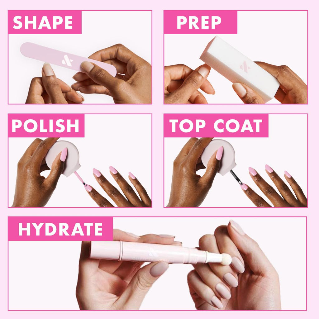 Olive & June Long Lasting Nail Polish | Plump Gel-Like Finish No Lamp Needed | Lasts up to 10 days | Salon-Quality 15-Free Vegan & Cruelty-Free Chip-Resistant | Strawberry Scone : Beauty & Personal Care