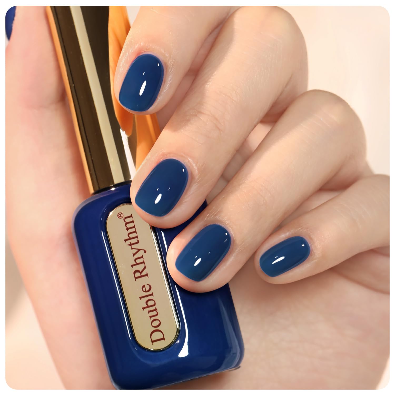 Double Rhythm 0.50 OZ Gel Polish Hema Free Same Color Same Bottle Golden Round Translucent Neutral Natural Milky 15 ML Jelly UV Polish Art DIY at Home (Bright Pink-H1040) : Beauty & Personal Care