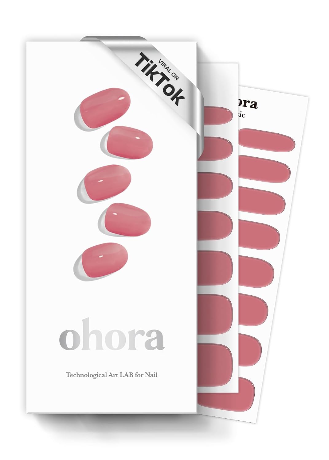ohora Semi Cured Gel Nail Strips (N Cream Indigo) - Blue. Solid. Works with Any UV/LED Lamps. Salon-Quality. Long Lasting. Easy to Apply & Remove - Includes 2 Prep Pads. Nail File & Wooden Stick : Beauty & Personal Care