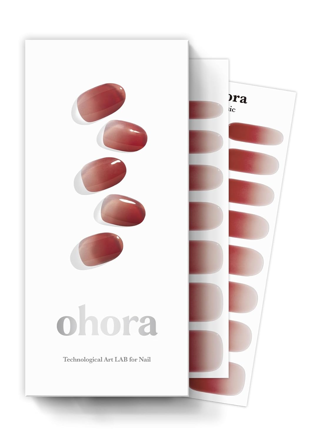 ohora Semi Cured Gel Nail Strips (N Essential French) - White. French. Works with Any UV/LED Lamps. Salon-Quality. Long Lasting. Easy to Apply & Remove - Includes 2 Prep Pads. Nail File & Wooden Stick : Beauty & Personal Care