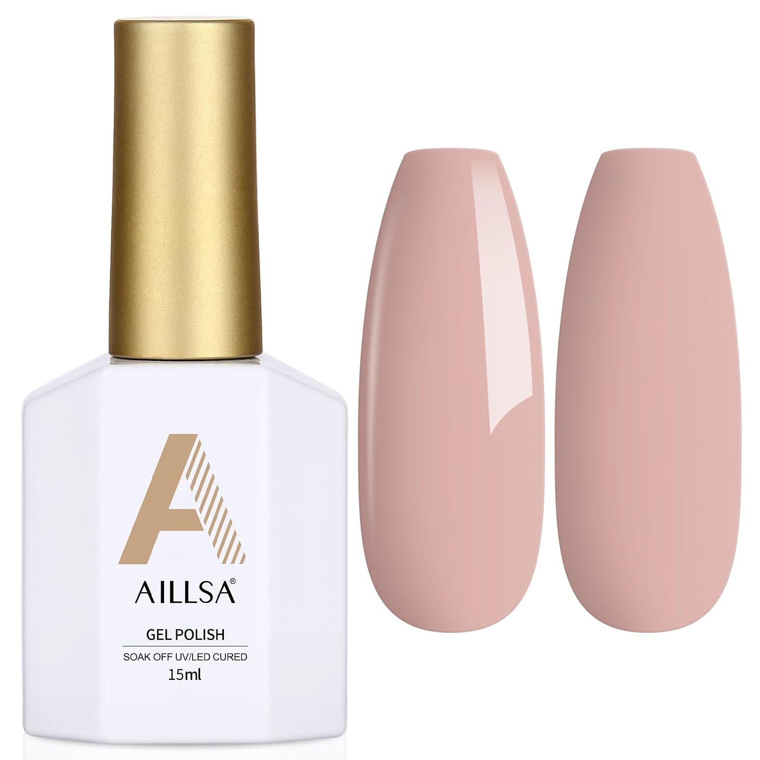 AILLSA Gel Nail Polish Nude Pink Gel Polish Sheer Neutral Color Jelly Gels Nail Polish Natural Translucent Soak Off U V Nails for Nail Art French Manicure at Home 0.51 Fl Oz /GB49 : Beauty & Personal Care