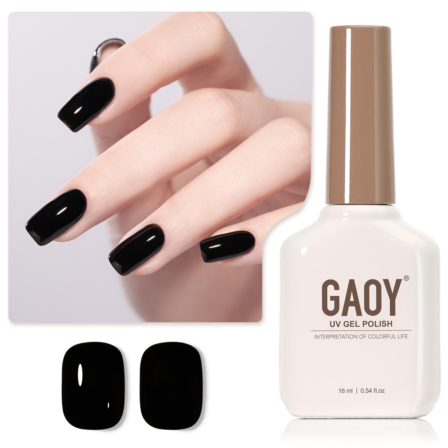 GAOY Sheer Light Pink Gel Nail Polish. 16ml Jelly Milky White Peach Translucent Color 1352 UV Light Cure Gel Polish for Nail Art DIY Manicure and Pedicure at Home : Beauty & Personal Care