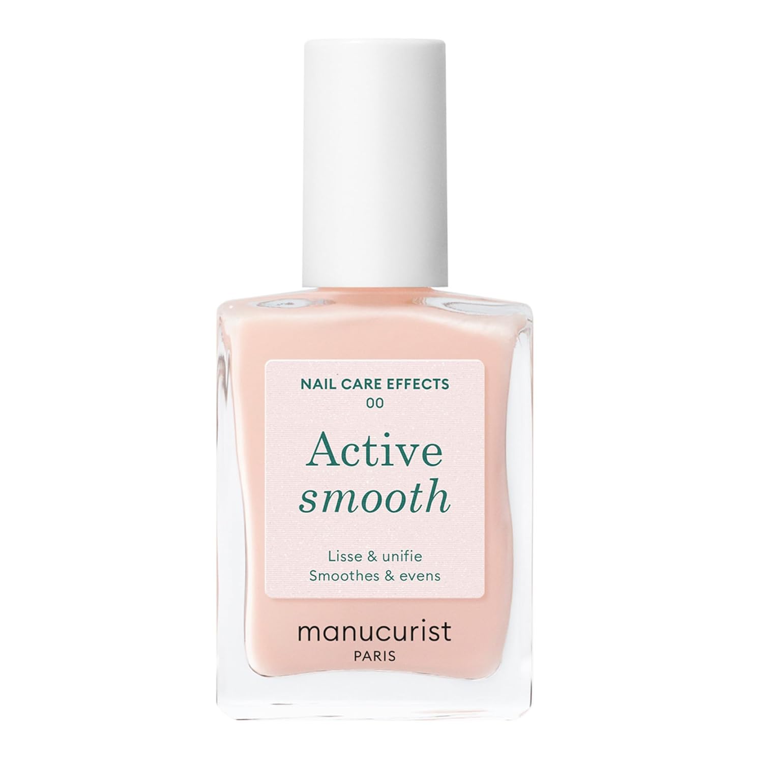 Manucurist Active Smooth 00 Nail Concealer Polish & Care - 2 in 1 Nude Nail Polish : Nail Strengthener and Growth - No Lamp - Ridge Filler for Nails - Natural Rosé Nail Polish : Beauty & Personal Care