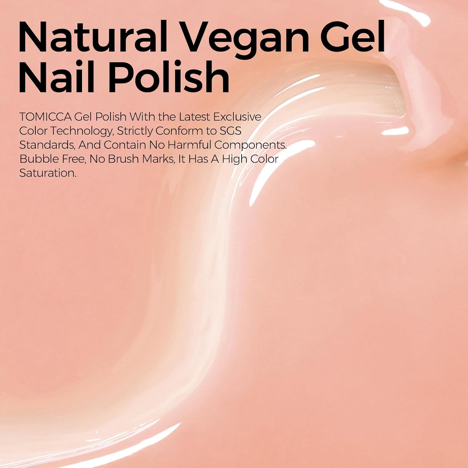 TOMICCA Nude Gel Nail Polish.15ml Light Nude Gel Polish.Soak Off Uv Led Cure Needed .Color Long Lasting Translucent Nail Art Manicure French Salon Diy Design Gifts For Woman : Beauty & Personal Care