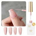 GAOY White Swirl Gel Nail Polish Art Liner. 12ml Classic Color Nail Paint Design with Thin Brush. UV Light Cure for DIY French Manicure at Home : Beauty & Personal Care