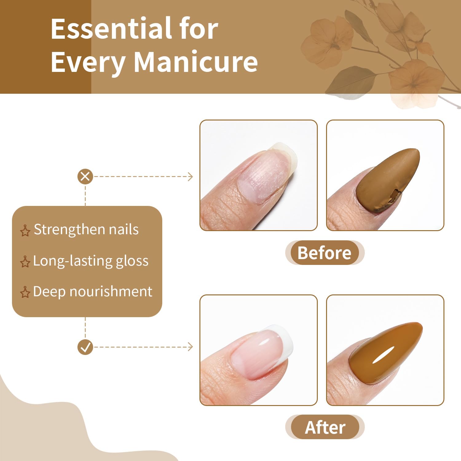 OpenLive Base and Top Coat Nail Polish Quick Dry.16.5ml Large capacity Basic Nail Polish Set Air Dry Fast. High-Glossy Shiny. No U V Light Needed for Women Salon DIY Nail Art : Beauty & Personal Care