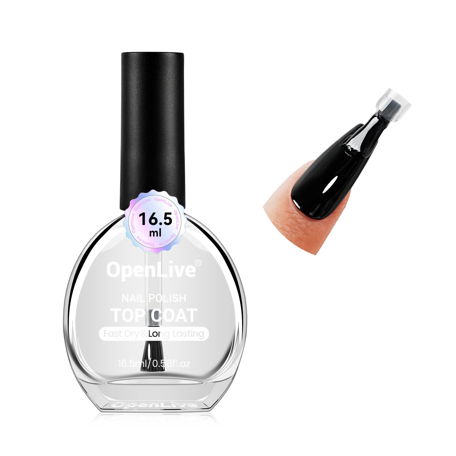 OpenLive 16.5ml Dark Red Nail Polish Large Volume Quick Dry Nail Polish. Long Lasting Shine. Fingernail Toenail Nail Art DIY Home Travel Nail Art Gift : Beauty & Personal Care