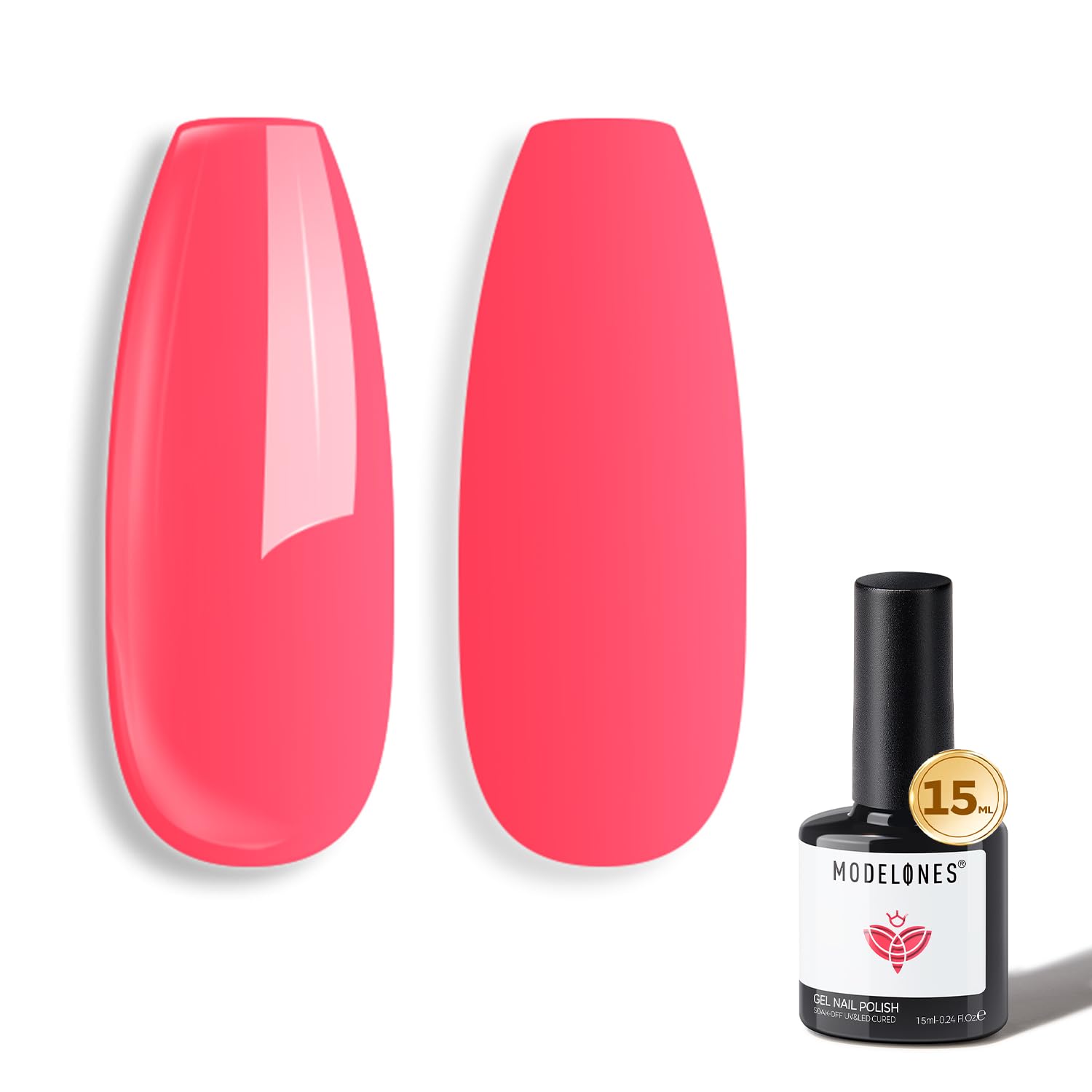 modelones Pink Gel Nail Polish Jelly Nude Pink Gel Polish French Tip Base Colors Translucent Soak Off U V Soap Nails for Nail Art Manicure at Home 15ML : Beauty & Personal Care