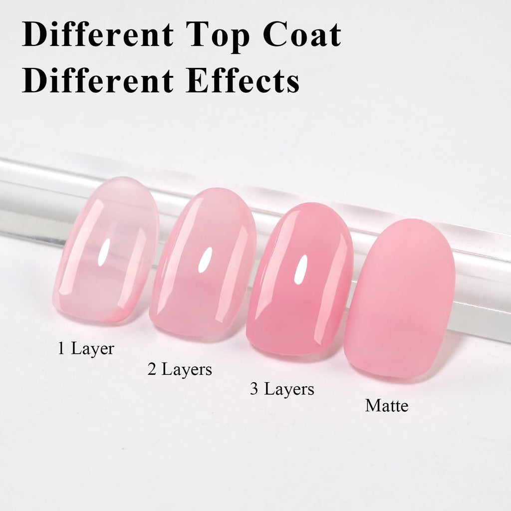 Imtiti Jelly Gel Nail Polish. Pink Sheer Jelly Gel Polish Spring Summer Translucent Art Manicure Salon DIY Design 10ML : Beauty & Personal Care