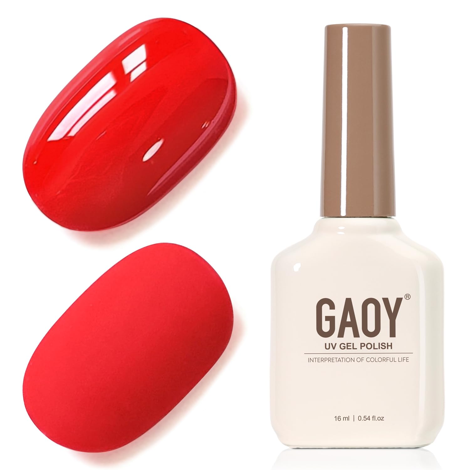 GAOY Sheer Light Pink Gel Nail Polish. 16ml Jelly Milky White Peach Translucent Color 1352 UV Light Cure Gel Polish for Nail Art DIY Manicure and Pedicure at Home : Beauty & Personal Care
