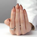 French-style false nails