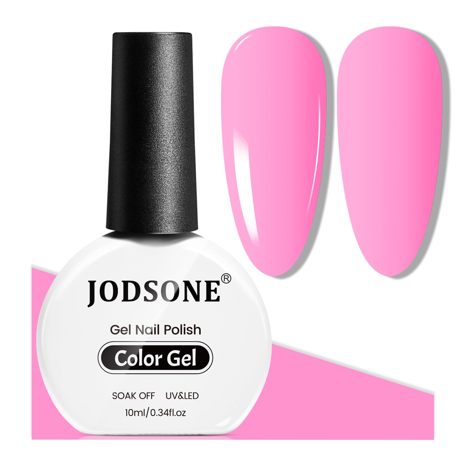 JODSONE 10ml Black Gel Nail Polish Black Gel Polish Soak Off Led Gel Polish Nail Art Manicure Salon Diy Need U V Lamp : Beauty & Personal Care