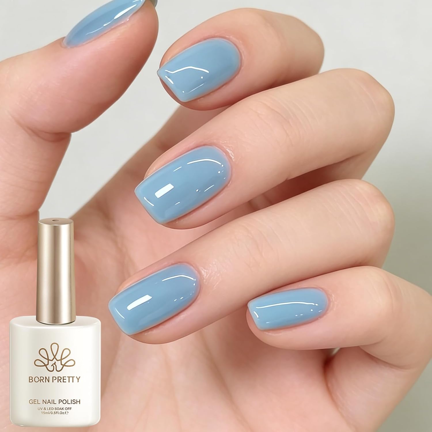 Born Pretty Nude Gel Nail Polish Jelly Light Nude Gel Polish.Sheer Translucent Skin Stone Natural Long Lasting Soak Off Gel Polish Nail Art DIY 15ML : Beauty & Personal Care