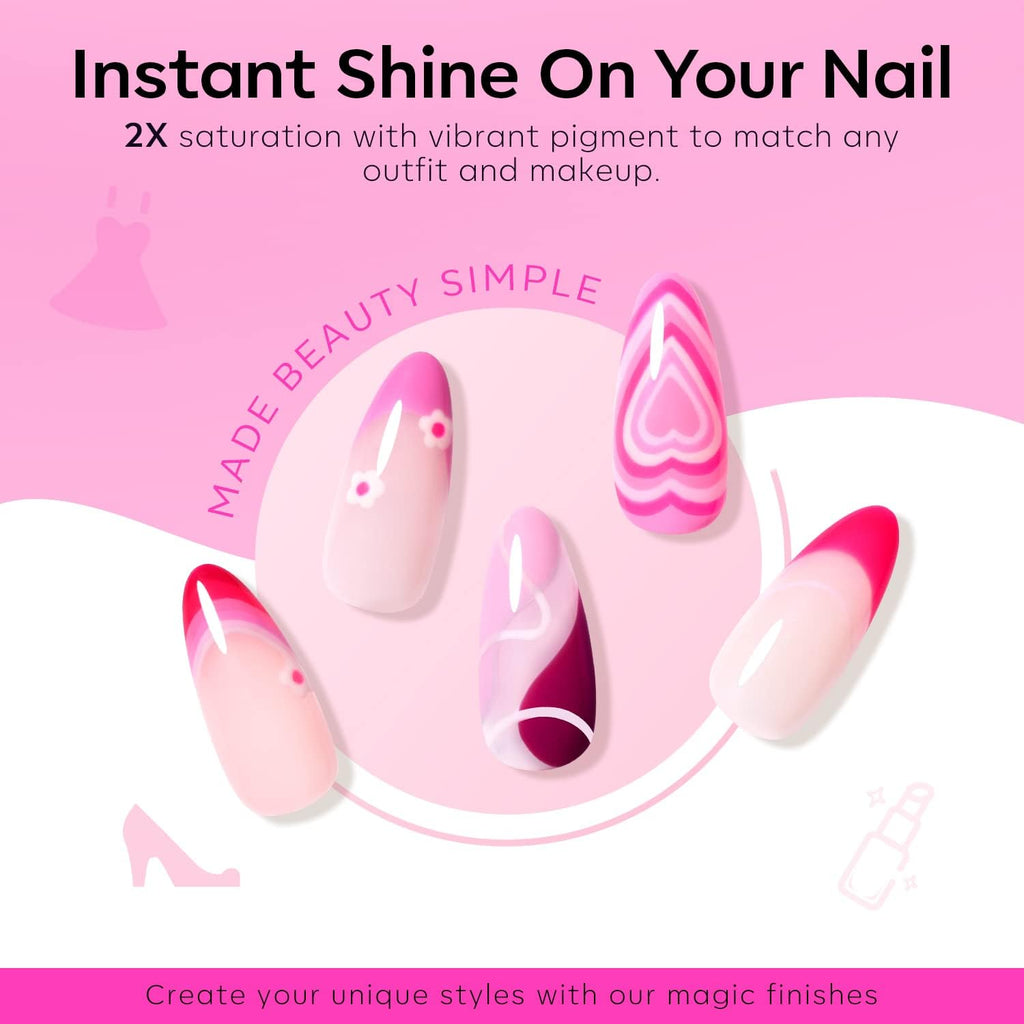 modelones Pink Gel Nail Polish Set- 6 Colors 2026 Summer Spring Pastel Hot Pink Tones Neon Milk Pink White Gel Polish Magenta Light Soft to Dark LED Nail Art for Nail Lovers Gift DIY Starter Kit : Beauty & Personal Care