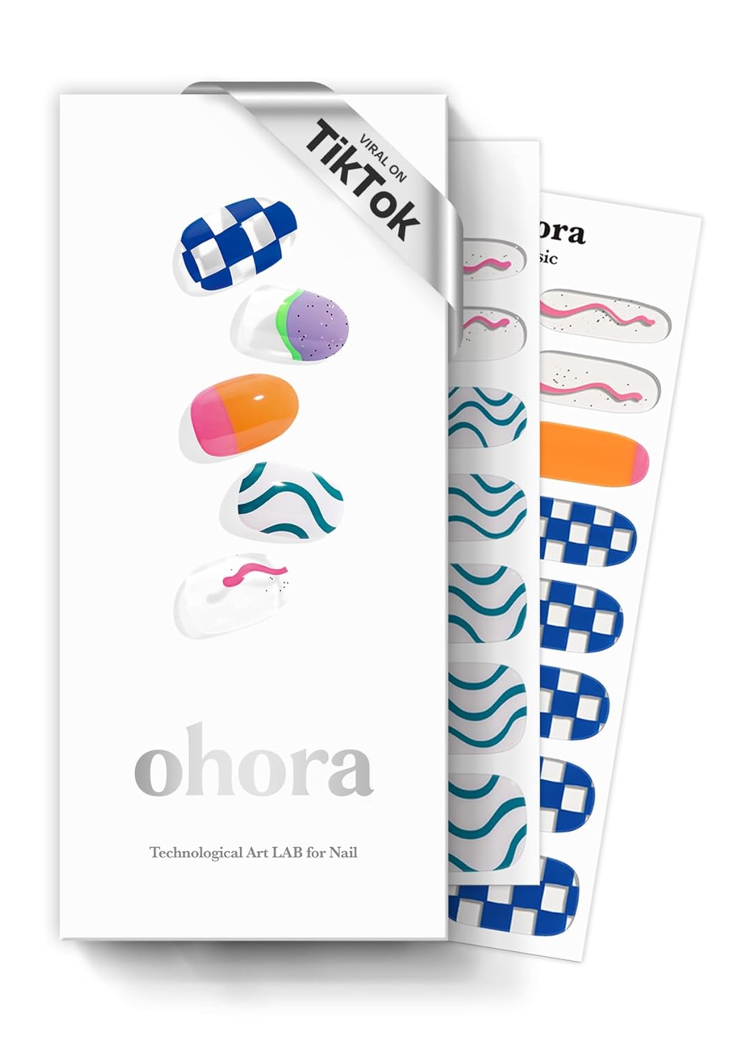 ohora Semi Cured Gel Nail Strips (N Essential French) - White. French. Works with Any UV/LED Lamps. Salon-Quality. Long Lasting. Easy to Apply & Remove - Includes 2 Prep Pads. Nail File & Wooden Stick : Beauty & Personal Care