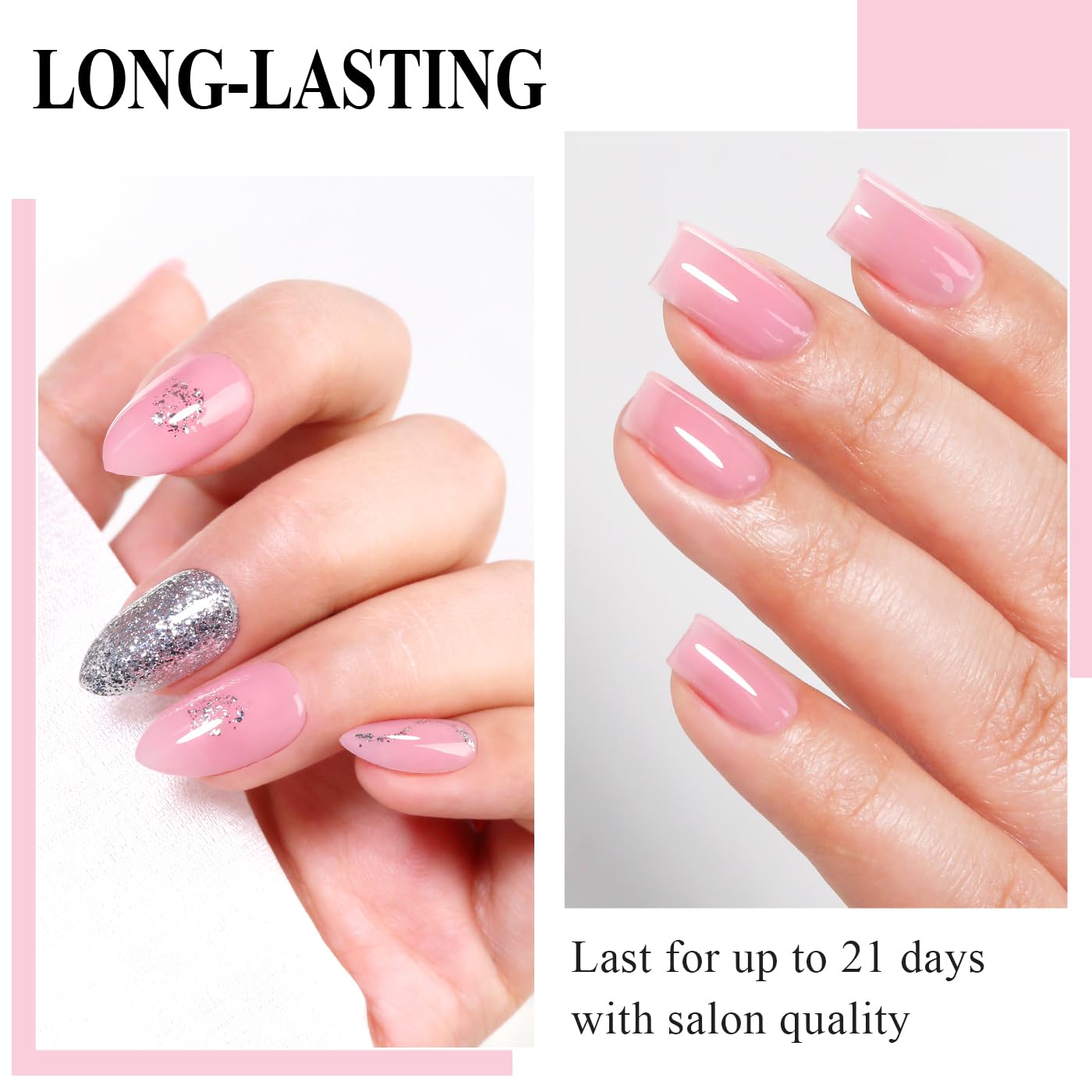 Imtiti Jelly Gel Nail Polish. Pink Sheer Jelly Gel Polish Spring Summer Translucent Art Manicure Salon DIY Design 10ML : Beauty & Personal Care
