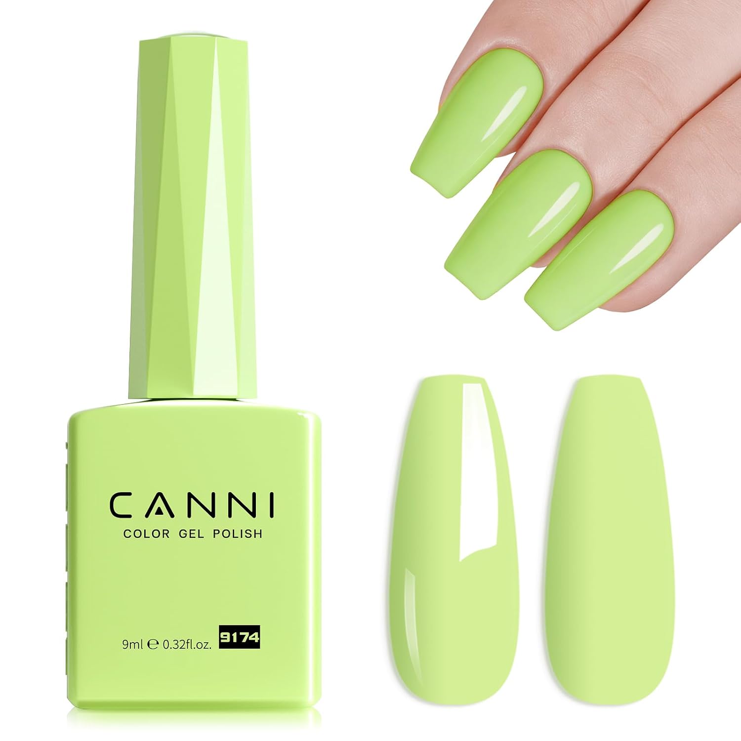 CANNI Light Pink Gel Nail Polish. 1Pcs Baby Pink Gel Polish Soft Pale Color High Gloss Soak Off U V Nail Manicure Salon DIY : Beauty & Personal Care