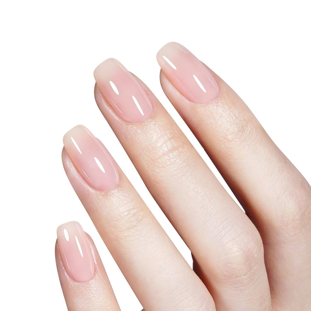 AILLSA Milky Pink Nude Gel Nail Polish. 15ml Translucent Soak Off UV LED Light Cure Gel Polish. Long Lasting for French Nail Art Salon DIY Manicure at Home : Beauty & Personal Care