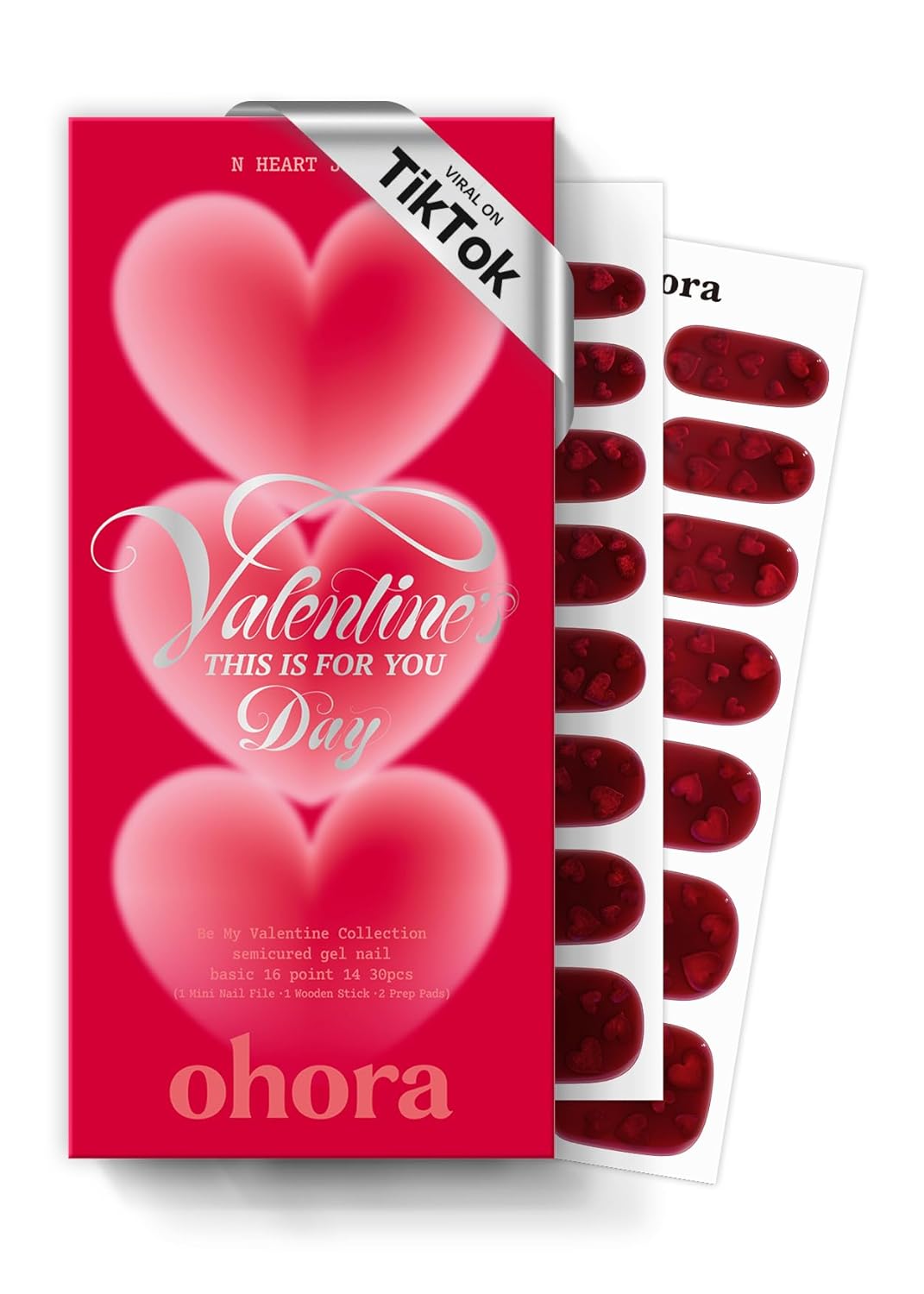 ohora Semi Cured Gel Nail Strips (N Cream Indigo) - Blue. Solid. Works with Any UV/LED Lamps. Salon-Quality. Long Lasting. Easy to Apply & Remove - Includes 2 Prep Pads. Nail File & Wooden Stick : Beauty & Personal Care