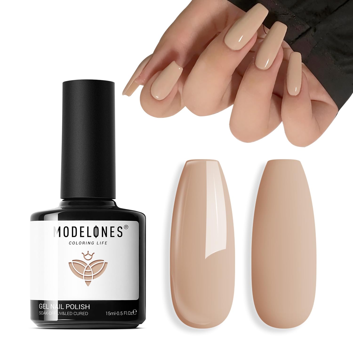 modelones Pink Gel Nail Polish Jelly Nude Pink Gel Polish French Tip Base Colors Translucent Soak Off U V Soap Nails for Nail Art Manicure at Home 15ML : Beauty & Personal Care
