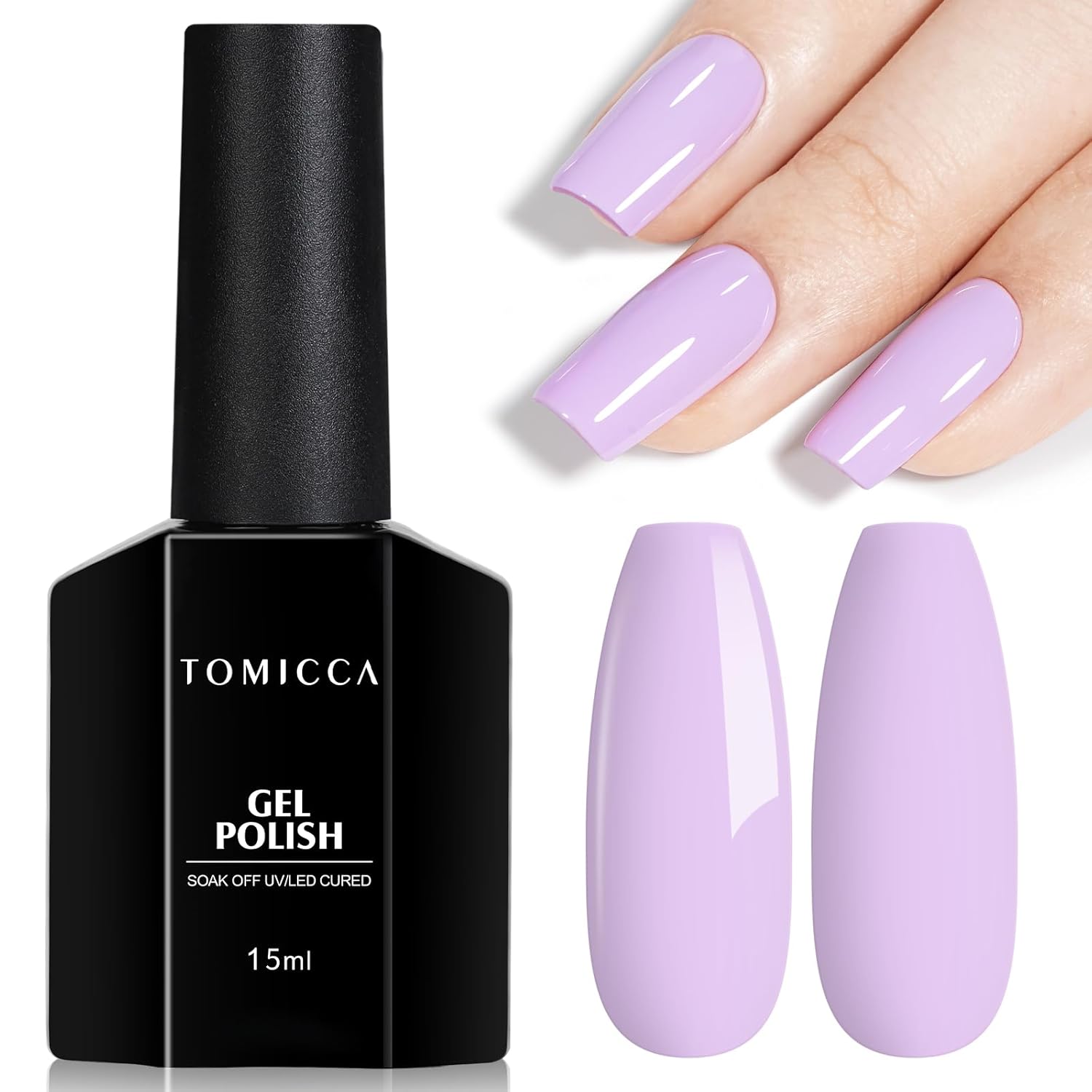 TOMICCA Nude Gel Nail Polish.15ml Light Nude Gel Polish.Soak Off Uv Led Cure Needed .Color Long Lasting Translucent Nail Art Manicure French Salon Diy Design Gifts For Woman : Beauty & Personal Care