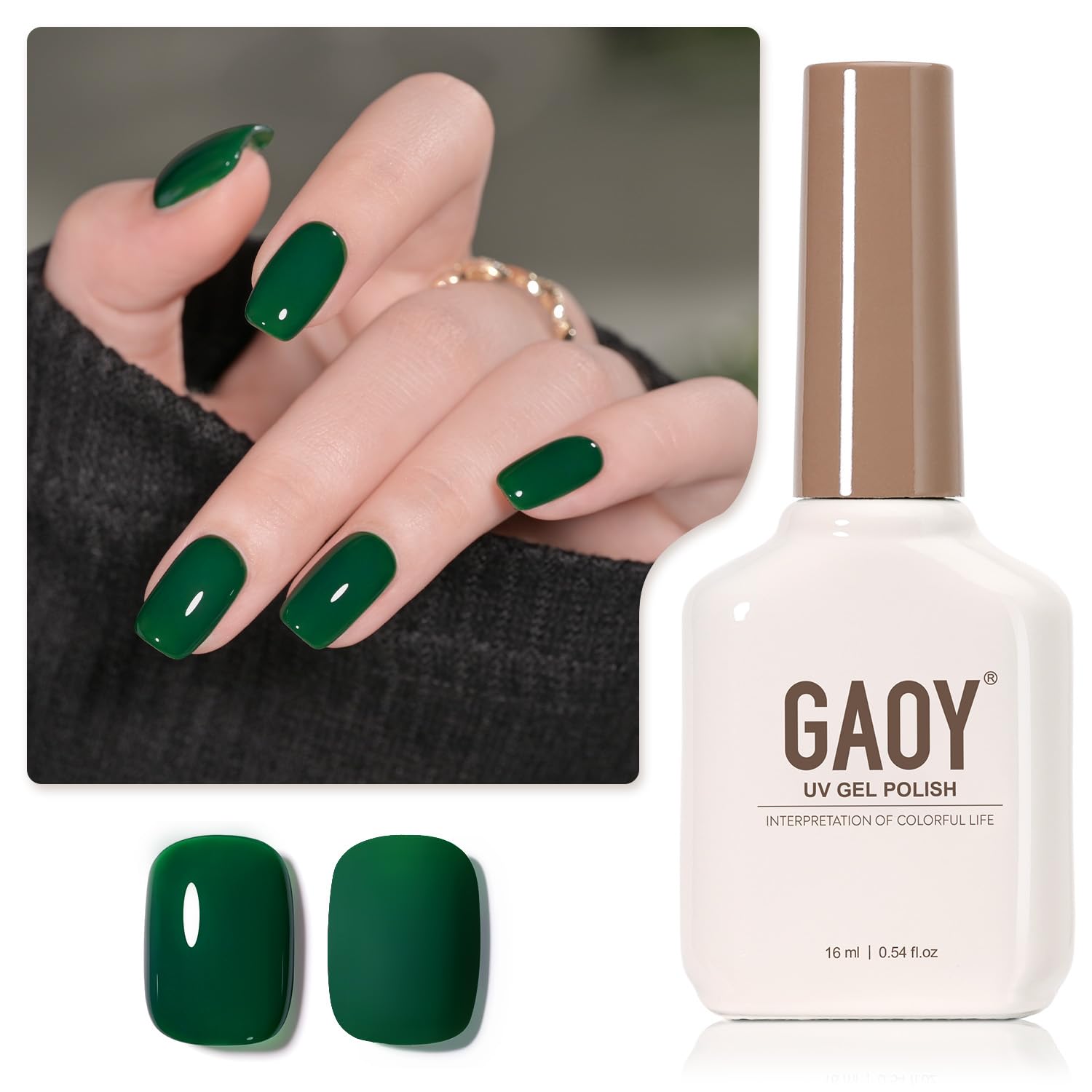 GAOY Sheer Light Pink Gel Nail Polish. 16ml Jelly Milky White Peach Translucent Color 1352 UV Light Cure Gel Polish for Nail Art DIY Manicure and Pedicure at Home : Beauty & Personal Care