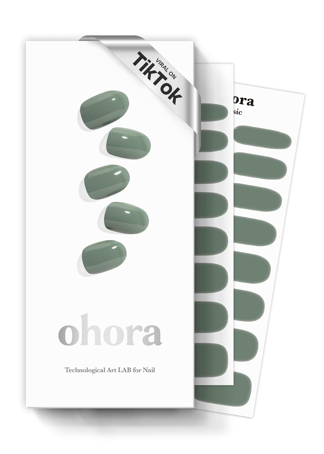 ohora Semi Cured Gel Nail Strips (N Cream Light) - Nude. Solid. Works with Any UV/LED Lamps. Salon-Quality. Long Lasting. Easy to Apply & Remove - Includes 2 Prep Pads. Nail File & Wooden Stick : Beauty & Personal Care