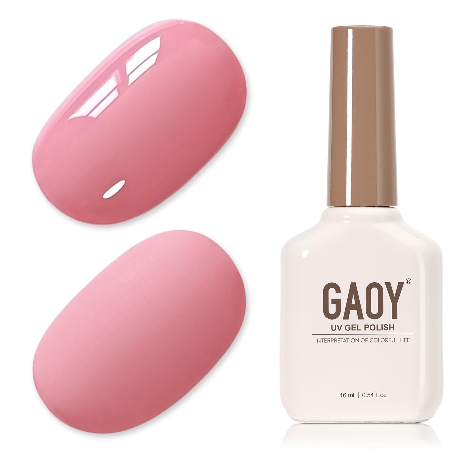 GAOY Sheer Light Pink Gel Nail Polish. 16ml Jelly Milky White Peach Translucent Color 1352 UV Light Cure Gel Polish for Nail Art DIY Manicure and Pedicure at Home : Beauty & Personal Care