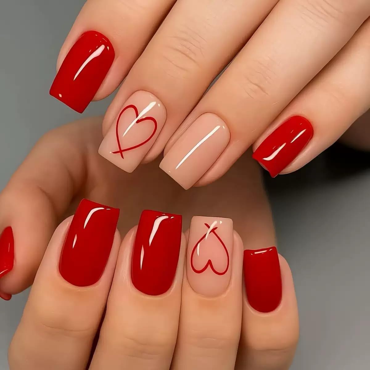 CTTHNBD Medium Press on Nails Coffin - Black French Tip Fake Nails with Bow Charms Design - Heart False Nails Press ons - for Women 24 Pcs : Beauty & Personal Care